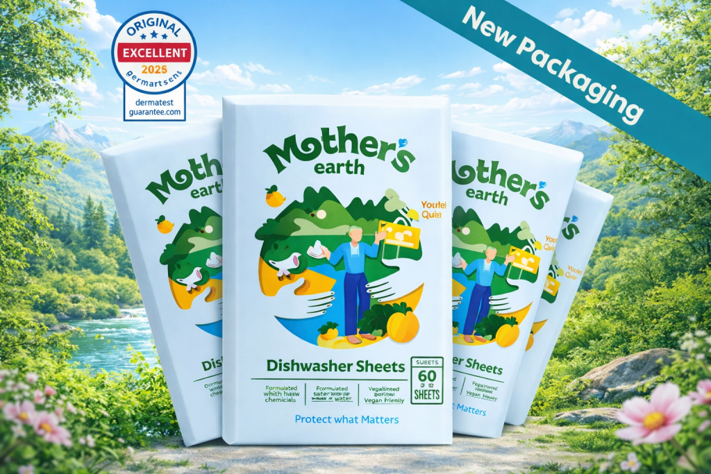 mother earth dishwash sheet